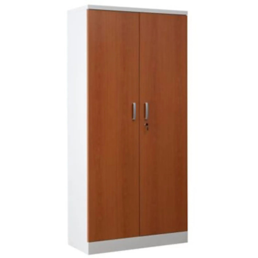 PROREGAL Aktenschrank Beetle mit 4 Fachböden und Schloss, Weiß und Erle, H x B x T: 195 x 92 x 42 cm - Bild 2