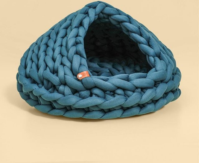 Gestricktes Haustierhaus aus 100% Baumwolle für Katzen und Hunde von Yiran Furniture, Durchmesser: 35 cm - Bild 1