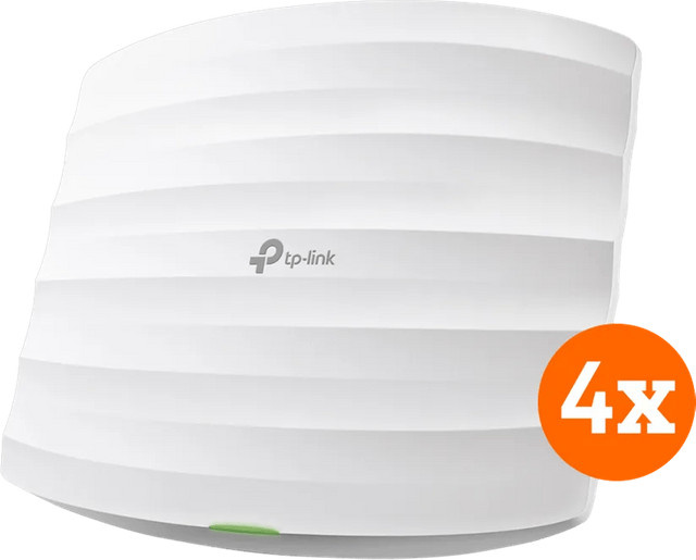 TP-Link Omada EAP225 Dual-Band WiFi 5 Access Point im 4er-Pack, Weiß - Bild 1