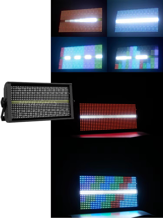 HYULIGHTS 200 W LED RGBW 4in1 DJ Wash Bar mit 48 Zonen, Stroboskop und 8000 K Weiß für Bühnenbeleuchtungseffekte - Bild 5