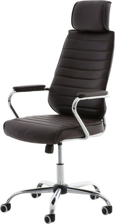 TPFLiving Bürostuhl Rocket V2 Executive Chair in Braun mit Kunstleder und Höhenverstellbarkeit, B/T/H: 59 x 57 x 128 cm