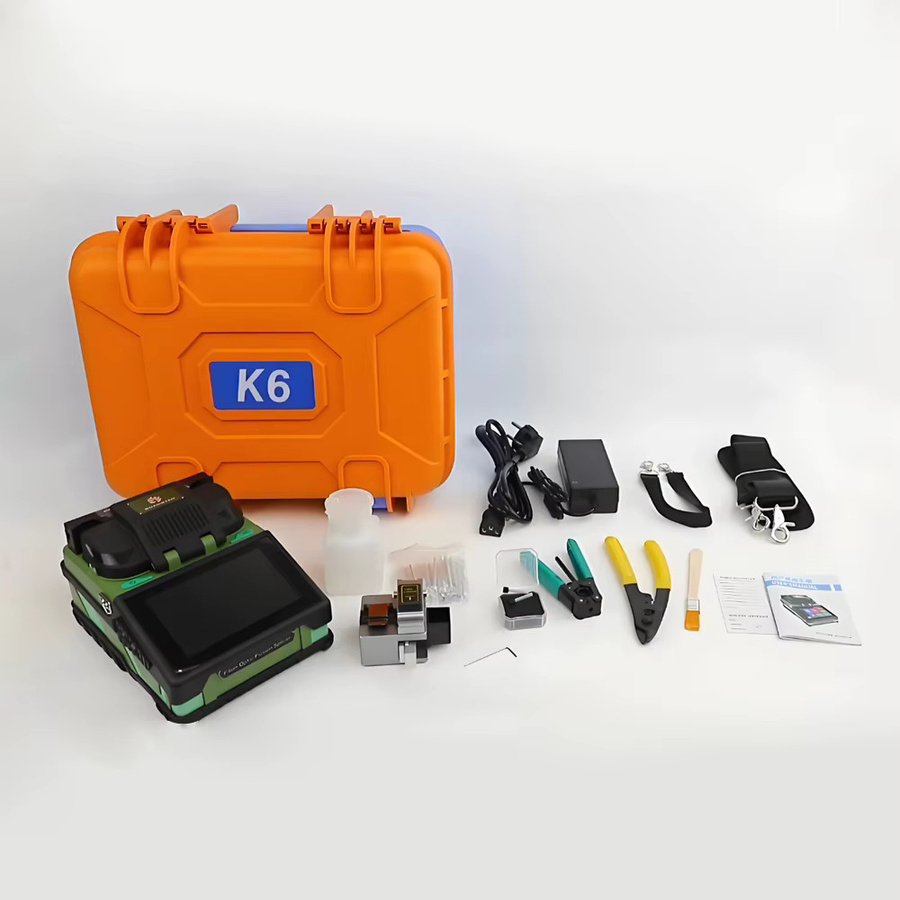 POMIACAM K6 5-Zoll Touchscreen Glasfaser-Spleißer mit 6 Motoren, Mehrsprachig, VFL und OPM, Multicolor - Bild 2