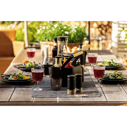 Wenko Utensilienkorb Baco Black Outdoor Kitchen Schwarz Breite: 25,5 cm, Tiefe: 18,0 cm - Bild 2