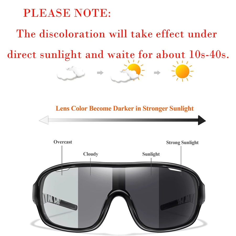 POAT Photochrome Sonnenbrille, Unisex, Vollrand, Kunststoff - Bild 3