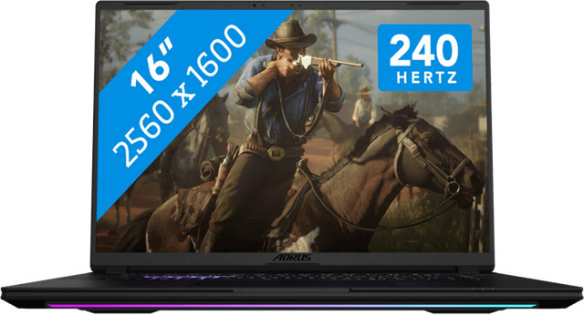 Gigabyte AORUS MASTER 16 OLED Gaming-Notebook mit AMD Ryzen 9, 32GB RAM, 1TB SSD und RTX 5070 Ti, 16 Zoll, Schwarz/Grau - Bild 1