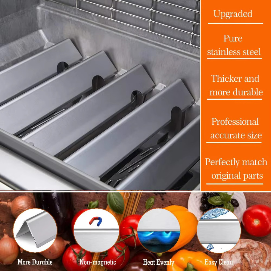 Weber Flavourizer Bars für Gasgrills Genesis II E310 320 SE-330 CSS-315 und LX 340, Silber, 17,1 Zoll - Bild 2