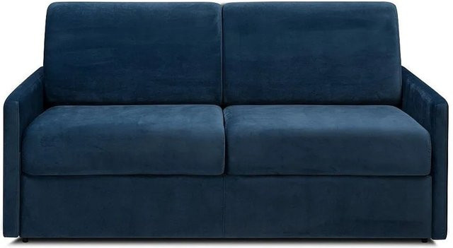 Vente-unique Schlafsofa Calife in Marineblau mit Samtbezug, Breite: 170 cm - Bild 1