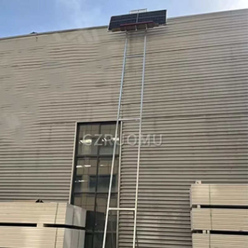 GZRUOMU Elektrischer Frachtlift mit 9 m Hubhöhe, Automatischer Hebeplattform für Innen und Außen, Farbe: Silber - Bild 4