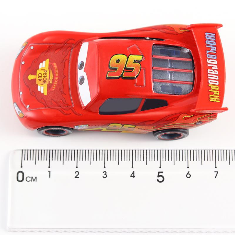 Linyi toy Pixar Cars Lightning McQueen Dinoco Rennfahrer Druckgussmetall 1:55 - Bild 3