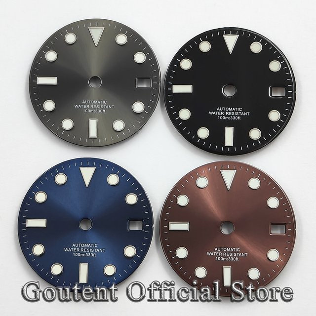 Goutent Zifferblatt, Cyan, 28,5 mm, Unisex - Bild 1
