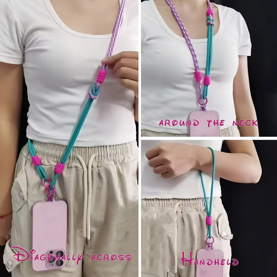Multifunktions Lanyard Crossbody Side Carry Gurt mit Anhänger in Beige für Kamera und Outdoor-Reisen - Bild 2