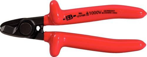 KS Tools CLASSIC 1000V Einhand-Kabelschere, rot, Länge: 160 mm - Bild 1