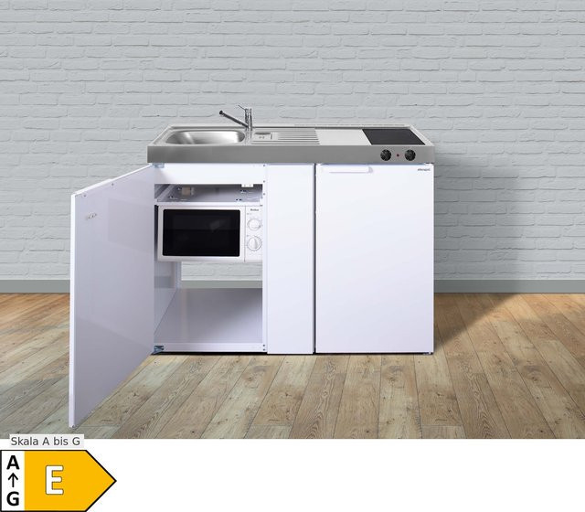 Stengel Küchen Kitchenline MKM 120 Glaskeramikkochfeld in Weiß mit linker Anordnung - Bild 1