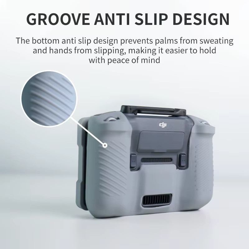 Silikonhülle und Displayschutzfolie für DJI RC PRO 2 und DJI MAVIC 4 PRO Controller in Grau - Bild 3