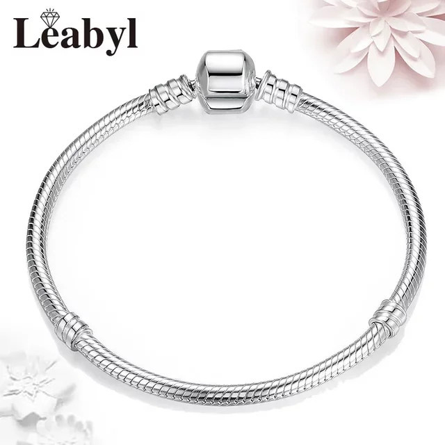 LEABYL Armbänder und Armreifen, silberfarben, Damen - Bild 1