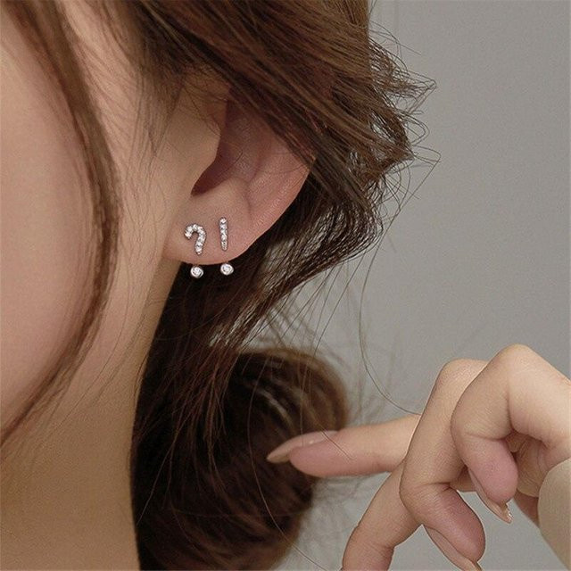 Ohrringe 925 Silber, Kristall, Zirkonia, Damen - Bild 1