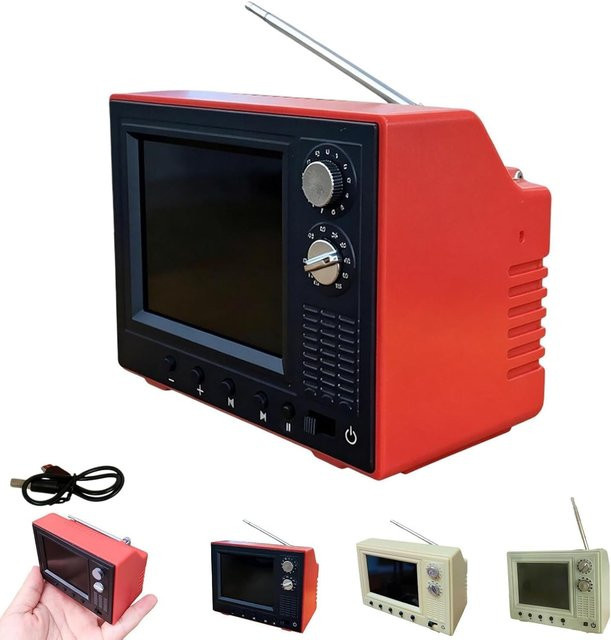 Mini Vintage Cartoon TV-Player, Retro-Fernseher, wiederaufladbar - Bild 1