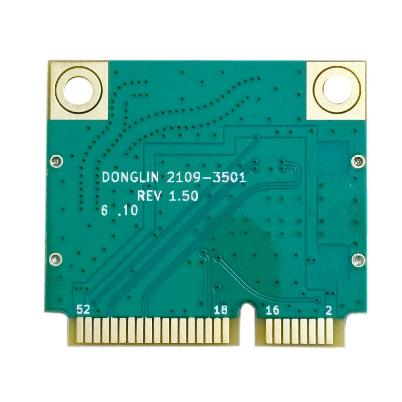 WDXUN WiFi 7 BE200 PCIe Netzwerkadapter mit Bluetooth 5.4, Tri-Band 2,4 GHz/5 GHz/6 GHz, 8774 Mbit/s, BE200NGW Drahtlos-Netzwerkkarte für Windows 10/11, Grün - Bild 3