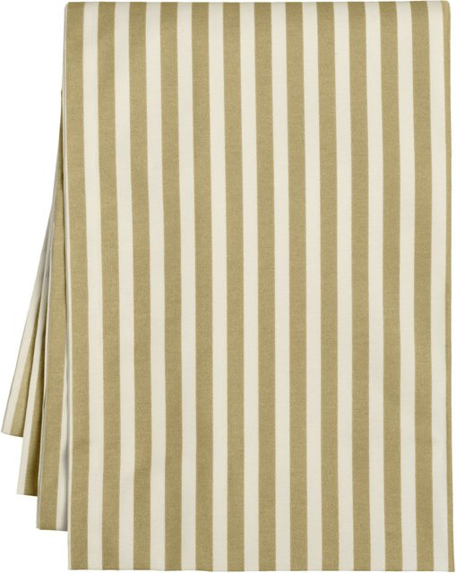 ERWIN M. Meterware Outdoor-Tischdecke Valiano gestreift beige/weiß Breite: 140 cm - Bild 1