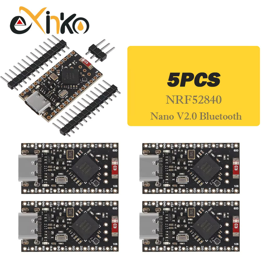 NRF52840 Entwicklungsboard kompatibel mit Nice!Nano V2.0 Bluetooth Lademanagement in Schwarz - Bild 2