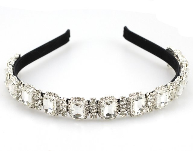 FirstStar Haarbänder, weiß, Strass, Damen - Bild 1