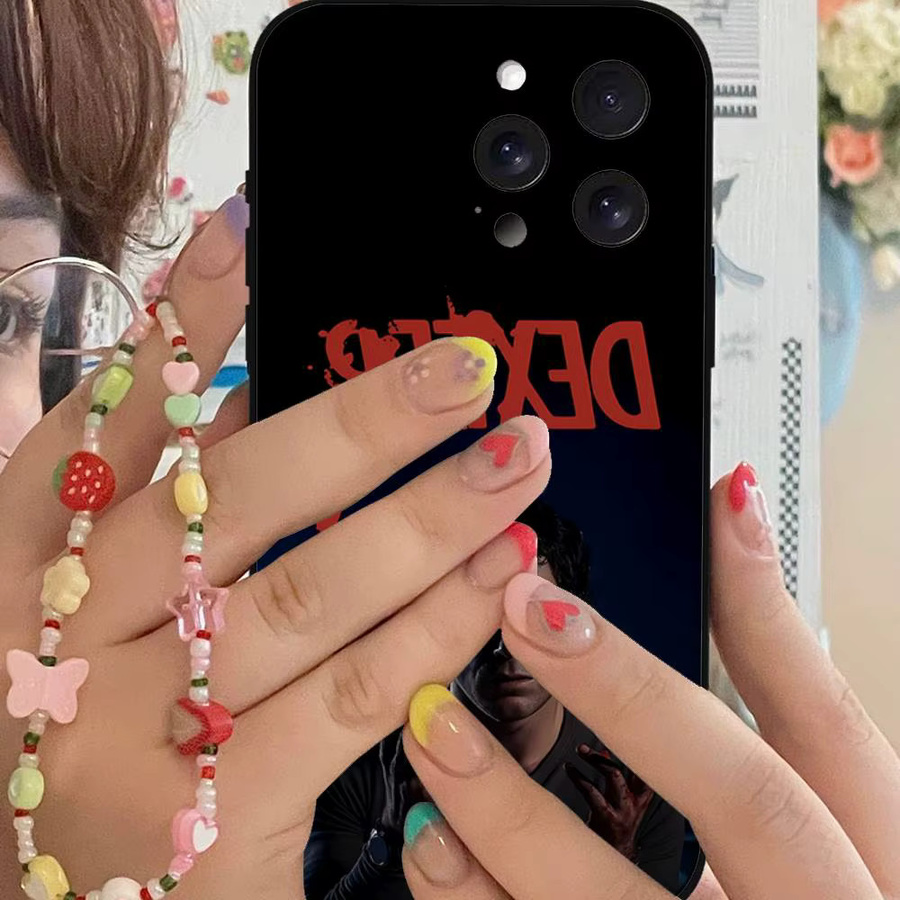 Schwarze Handyhülle I Love Dexter Edit passend für Apple iPhone 17, 16, 15, 14, 13, 11 Pro Max, Plus, X, Xr, Xs Max und 13 Mini - Bild 5