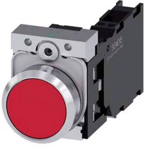 Siemens Drucktaster aus Metall in Rot 3SU1150-0AB20-3FA0 - Bild 1