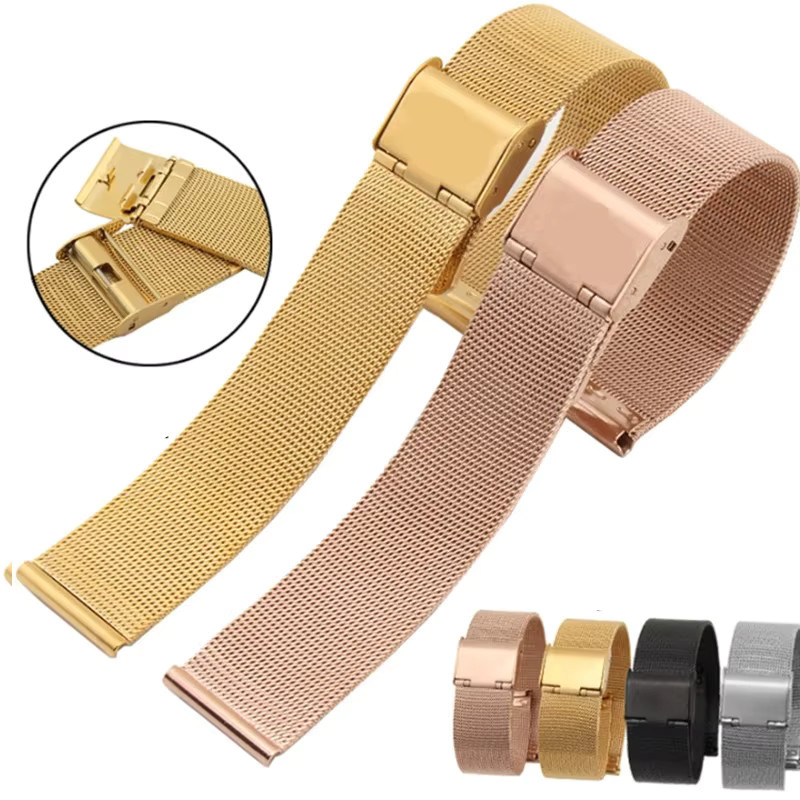 olevo Uhrenarmband Edelstahl, Silber, Unisex - Bild 3