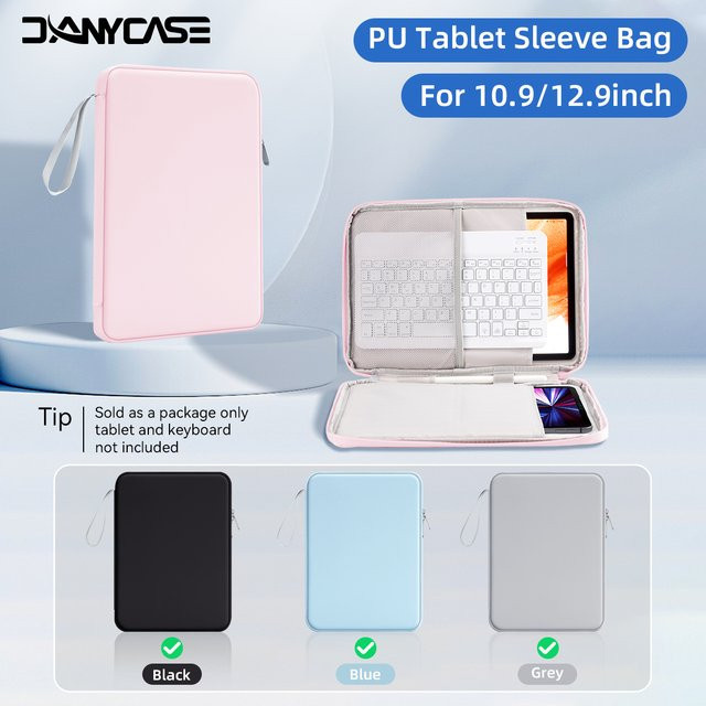 DANYCASE Stoßfeste Tablet-Hülle in Pink für iPad Pro, Air, Samsung, Xiaomi und Lenovo mit mehreren Taschen - Bild 1