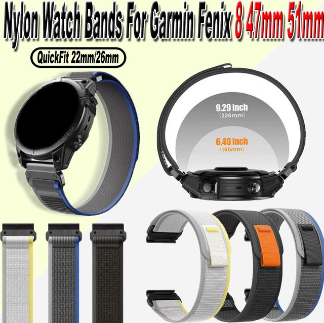 QCTOG Uhrenarmband Nylon, Schwarz, Unisex - Bild 1