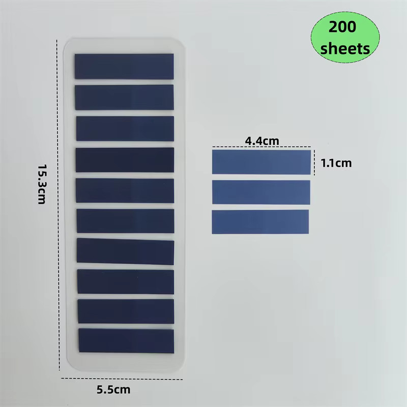KindFuny 200 Stück transparente selbstklebende Index-Tabs in Multicolour für Schul- und Bürobedarf - Bild 4