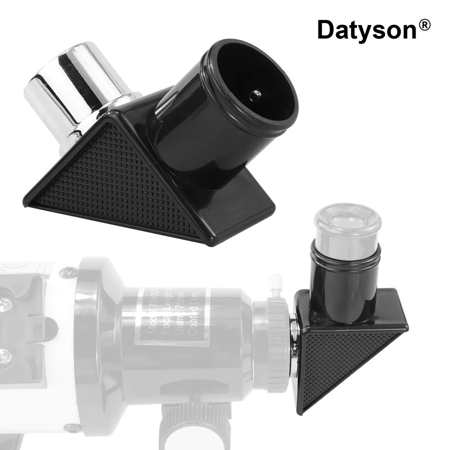 Datyson 90-Grad-Diagonalspiegel für Teleskope, 0,965 Zoll, hochreflektierende optische Glaslinse, Schwarz - Bild 4