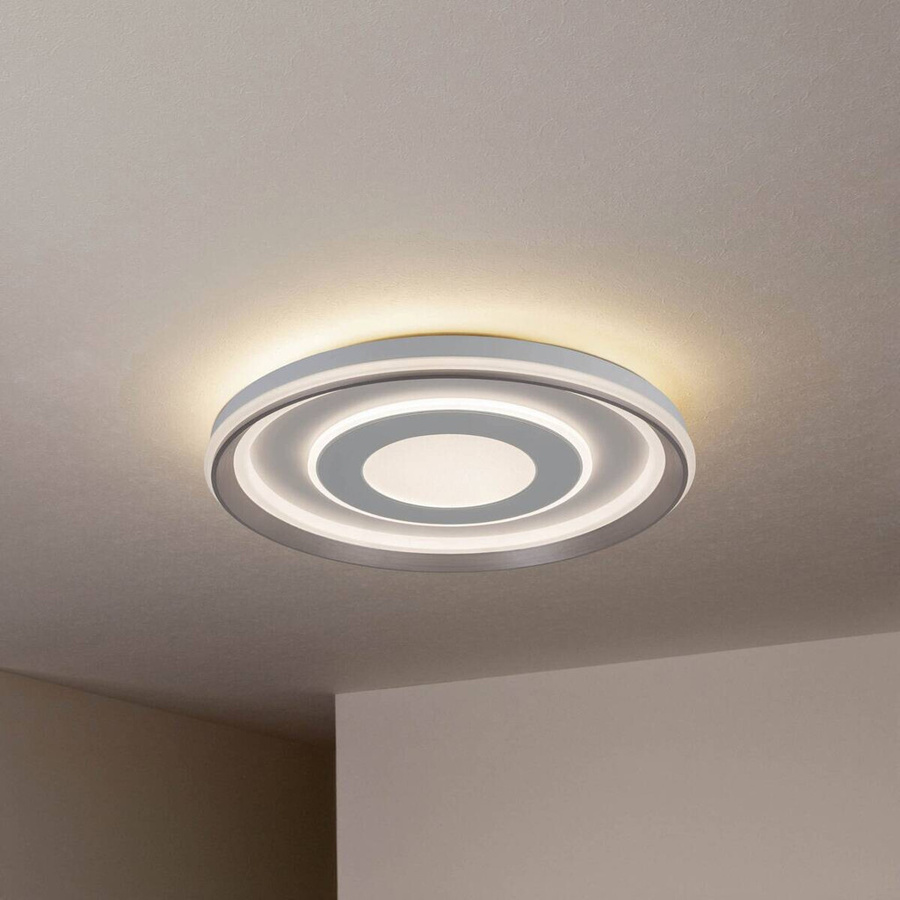 Näve DOIRA LED CCT Deckenleuchte Weiß aus Metall und Kunststoff, Durchmesser: 50 cm, Höhe: 7,5 cm - Bild 2