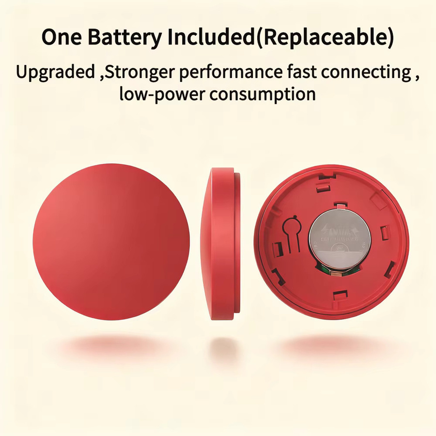 Tuya ZigBee Intelligenter Knopf in Rot – 3-Szenen-Funkfernbedienungsschalter für Alexa und Google Home zur Sprachsteuerung via Smart Life App - Bild 4