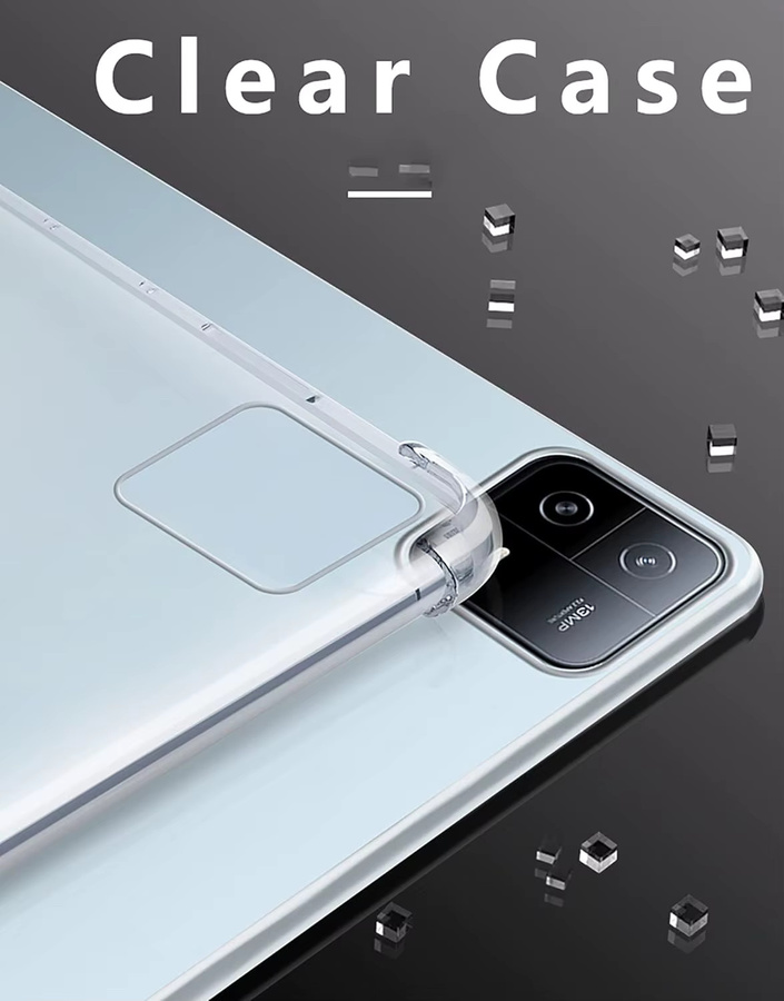 Transparente Silikon-TPU Schutzhülle mit Airbag-Stoßschutz für Xiaomi Pad 6 / 6 Pro (11 Zoll) 2023 - Bild 2