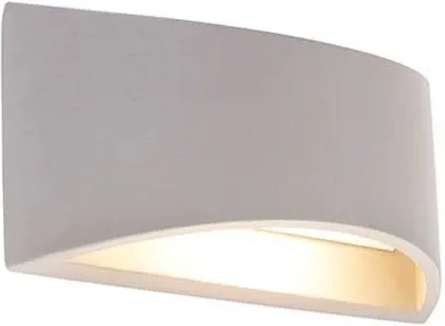 QAZQA Industrielle Wandleuchte in Grau aus Beton mit Up-Down-Lichtfunktion und E14 Fassung - Bild 1