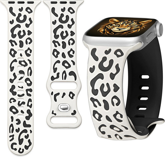 NEY Uhrenarmband Silikon, Leoparden, Unisex - Bild 1