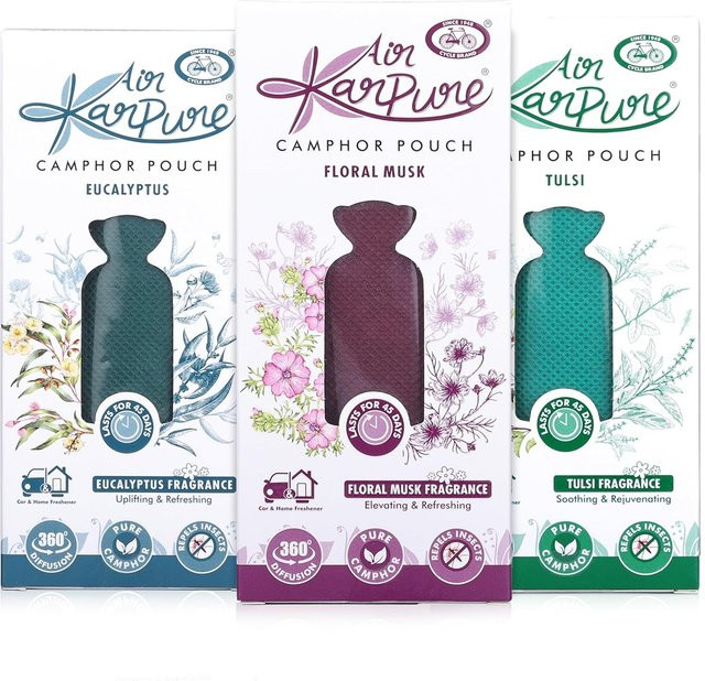 Cycle Pure Karpure Kampferbeutel mit Thulsi, 60 g x 3, Unisex - Bild 1
