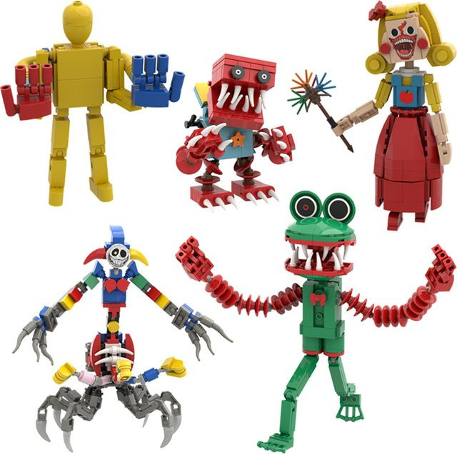 Poppy Playtime Montage-Minibauklötze Figuren, Kunststoff, Mehrfarbig - Bild 1