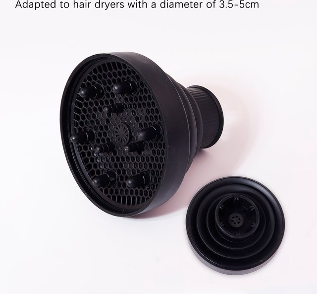 Silikon-Haartrockner Diffusor, einstellbar, für Echthaar-Perücken - Bild 1