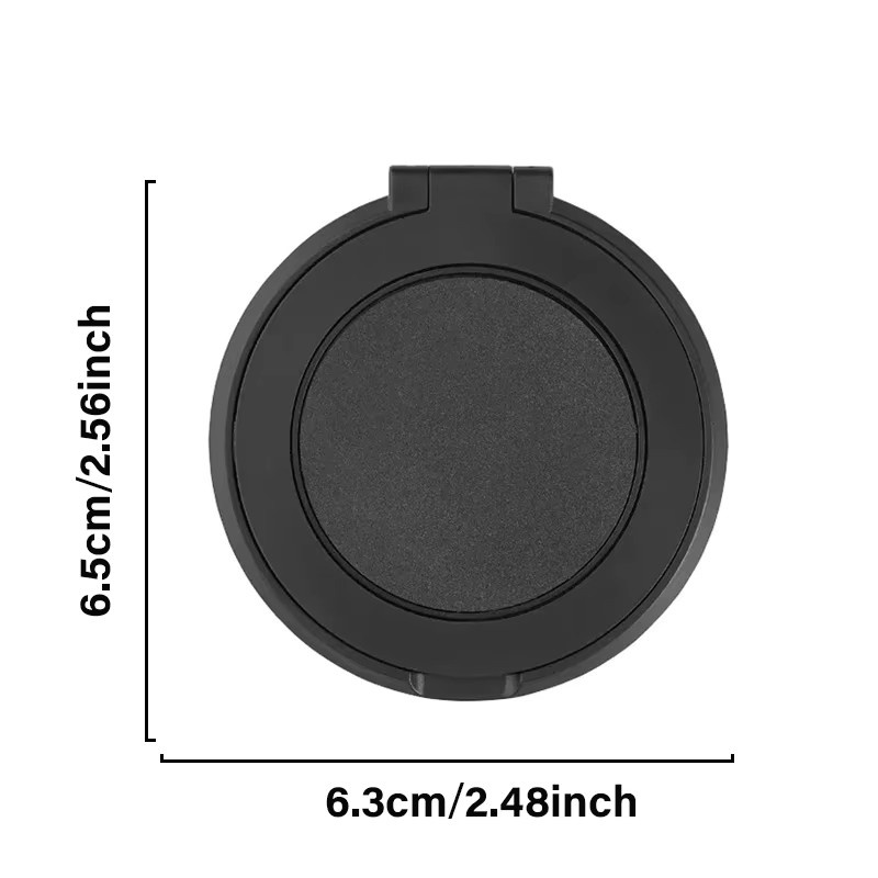 WSSHE Handy-Fingerringhalter in Schwarz mit 360-Grad-Drehung als ultradünner Metall-Standaufkleber für iPhone, Xiaomi und Samsung - Bild 5