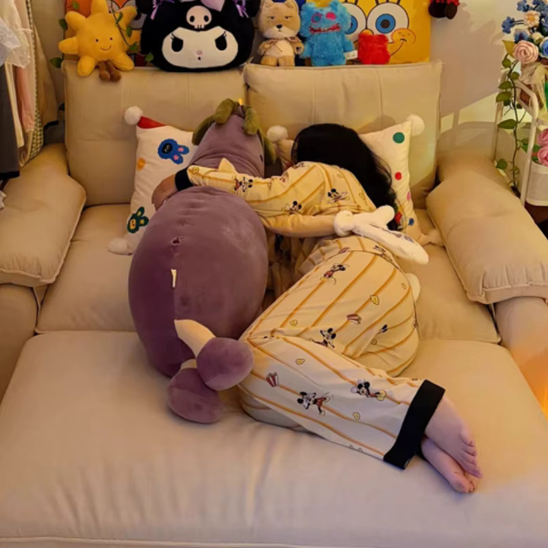 Eggplant King Schlafkissen mit Graphen-Heizung und Perkussionsfunktion in Lila für Kinder - Bild 3