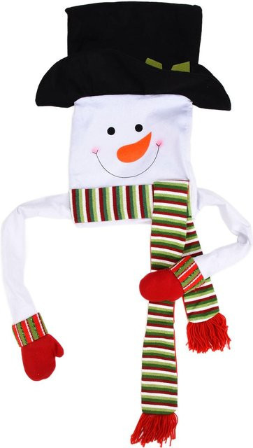 Schneemann Weihnachtsbaumspitze Ornament von TOMTOP JMS in Schwarz und Multicolour zur Weihnachtsdekoration - Bild 1