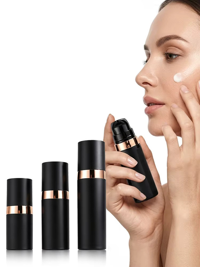 REAROYA Vakuumpumpflasche für Lotion, Schwarz - Bild 6