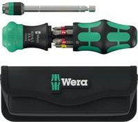 Wera Kraftform Kompakt 25 RA-R Bit-Schraubendreher-Set mit Tasche in Schwarz Grün Multicolour - Bild 1