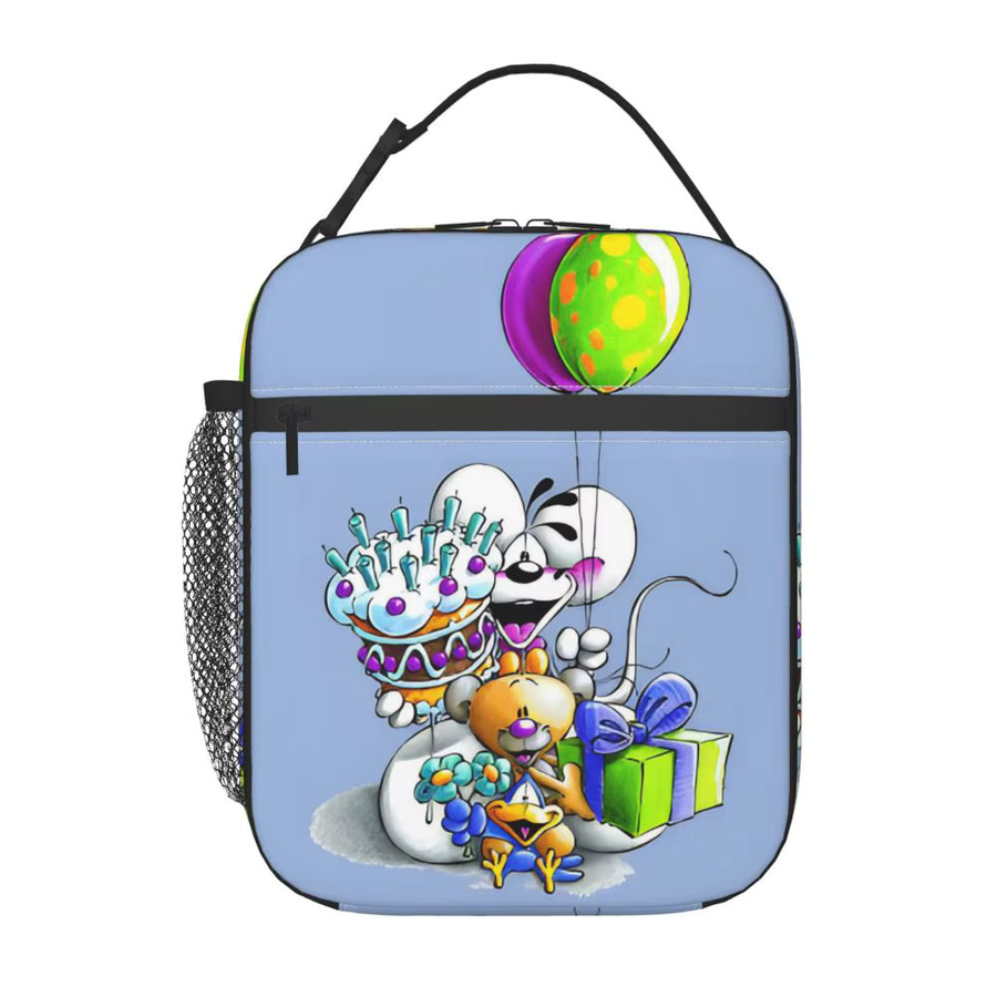 Isolierte Diddl Thermo-Lunchtasche für Kinder von MINISO in Blau, B/H: 26,0 x 21,0 cm - Bild 6