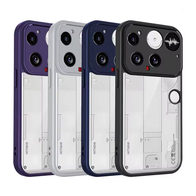 Stoßfeste Handyhülle für Nothing Phone 3, Transparent Matt mit Luftpolster und Silikon-Bumper - Bild 1