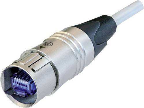 Neutrik NKE6S-3 RJ45 Patchkabel CAT 6 S/FTP Ethernet LAN Weiß, Länge: 3,00 m - Bild 1