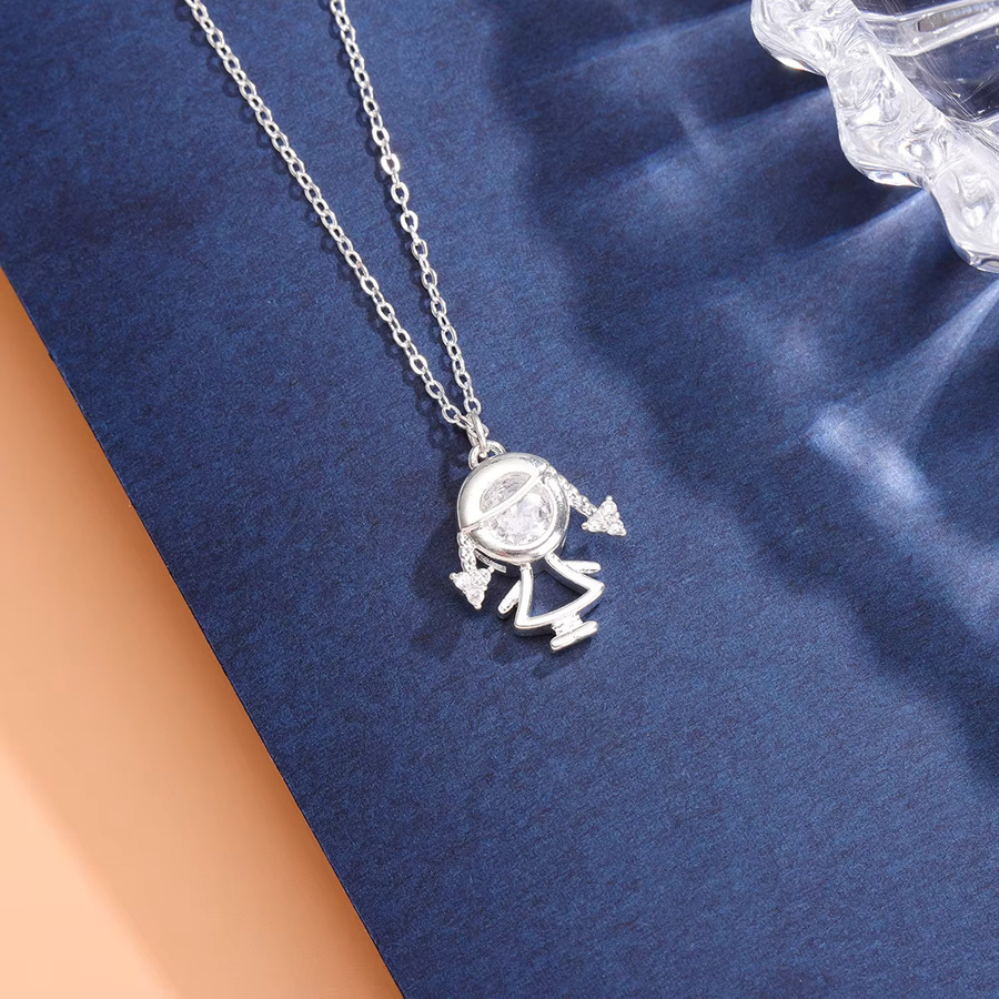 GaGa-Duck Halskette, 925 Silber, Diamant, Zirkonia, Kinder - Bild 3
