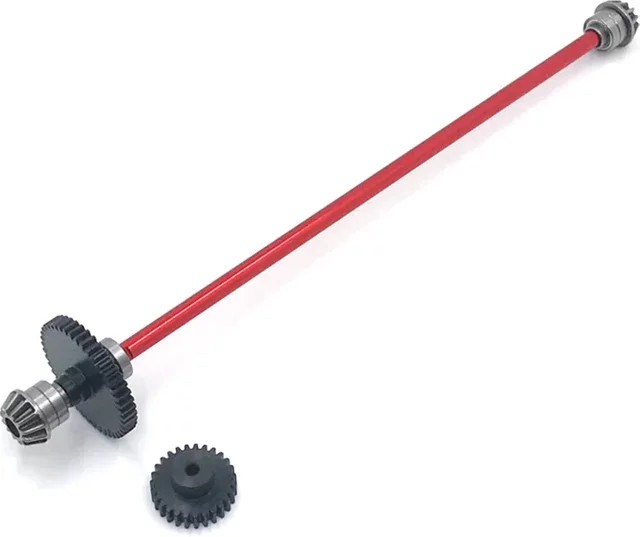 WLtoys Metall Upgrade Center Antriebswelle Baugruppe, 27T Motor Getriebe - Bild 1